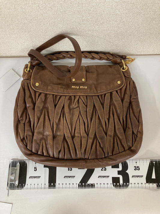 Miu Miu Brown Shoulder Bags A-18342
