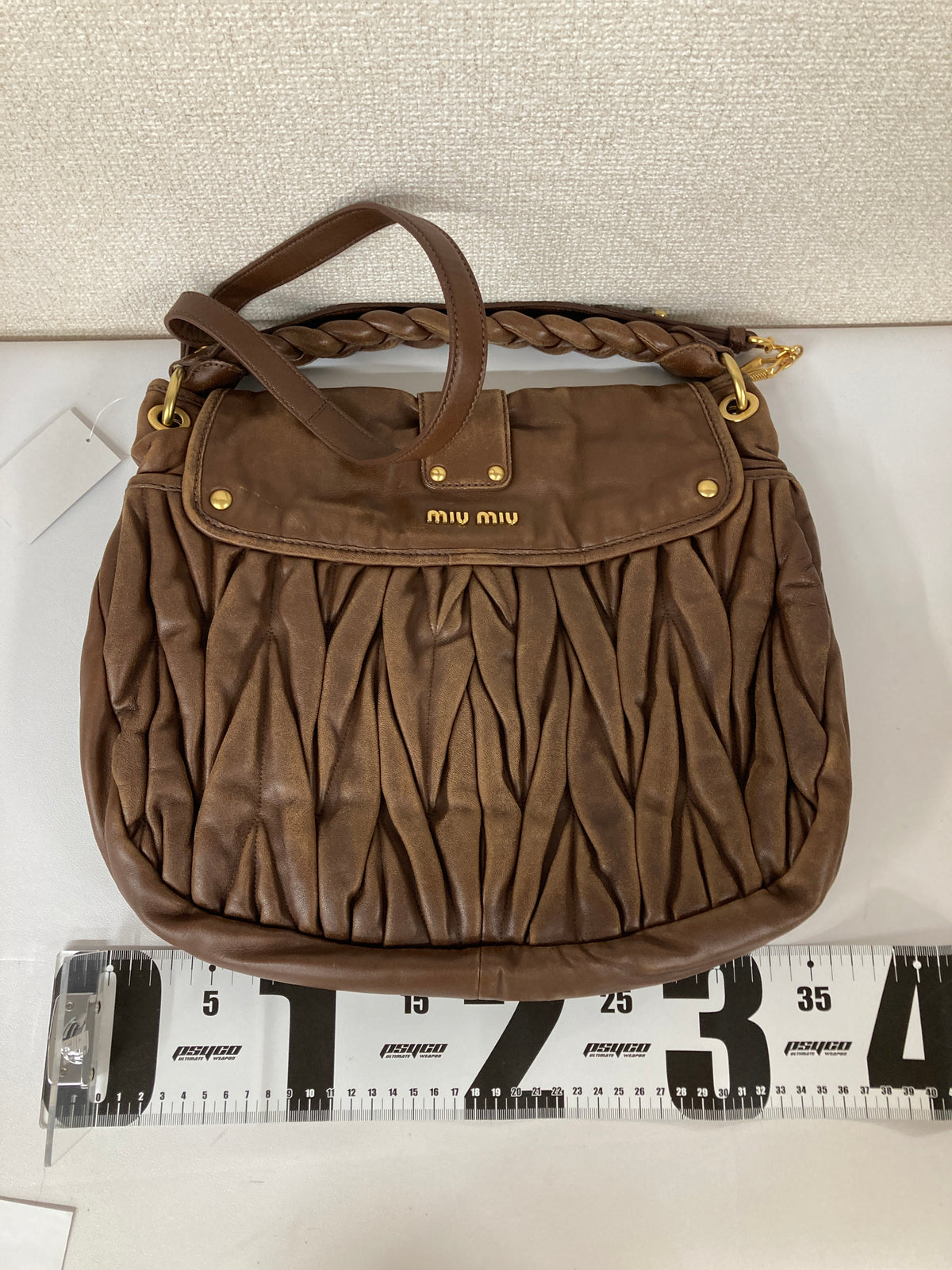 Miu Miu Brown Shoulder Bags A-18342