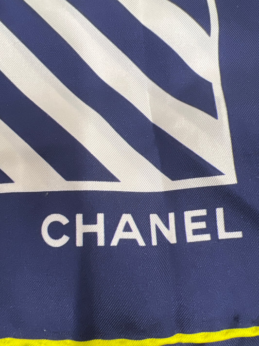Chanel Navy Scarves A-18708