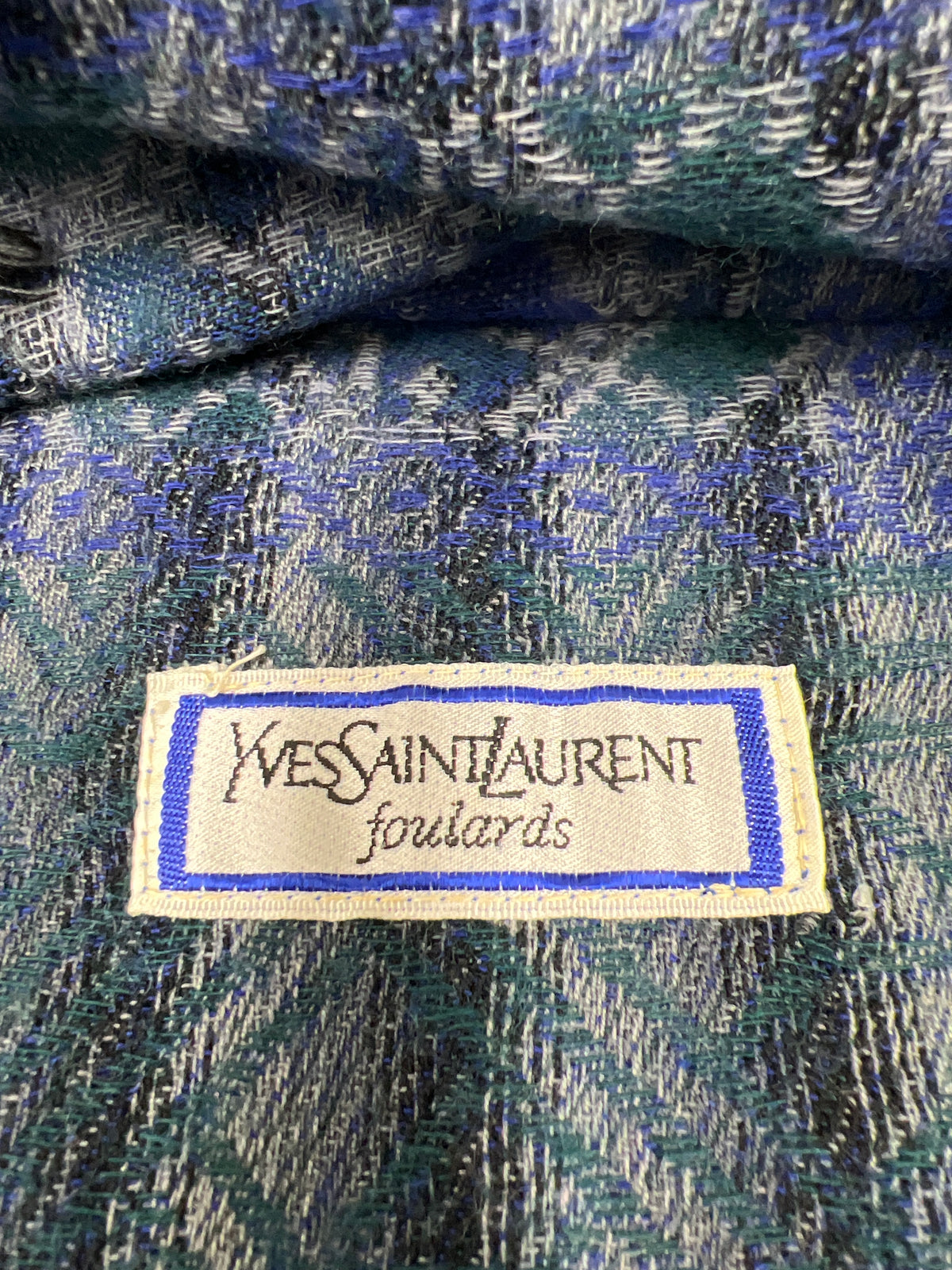 Saint Laurent Blue Scarves A-18711