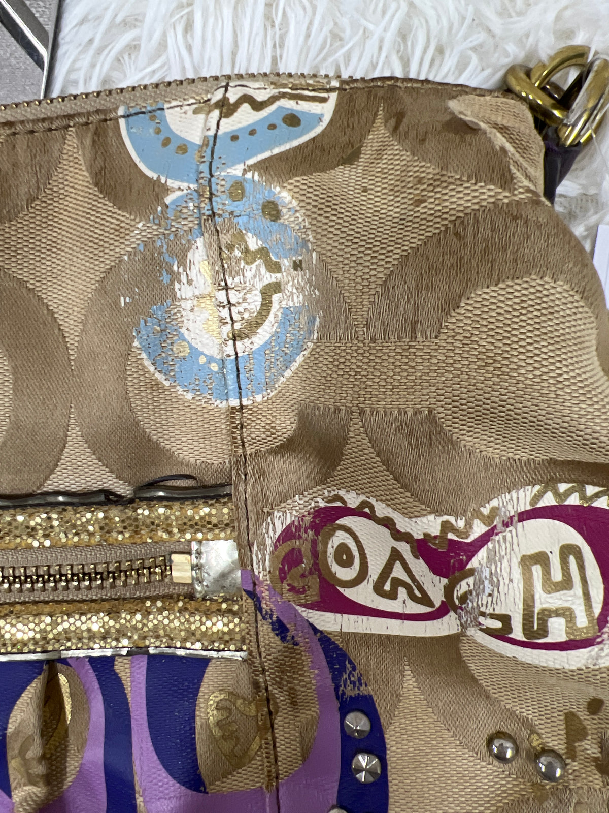 Coach Beige Shoulder Bags A-18778