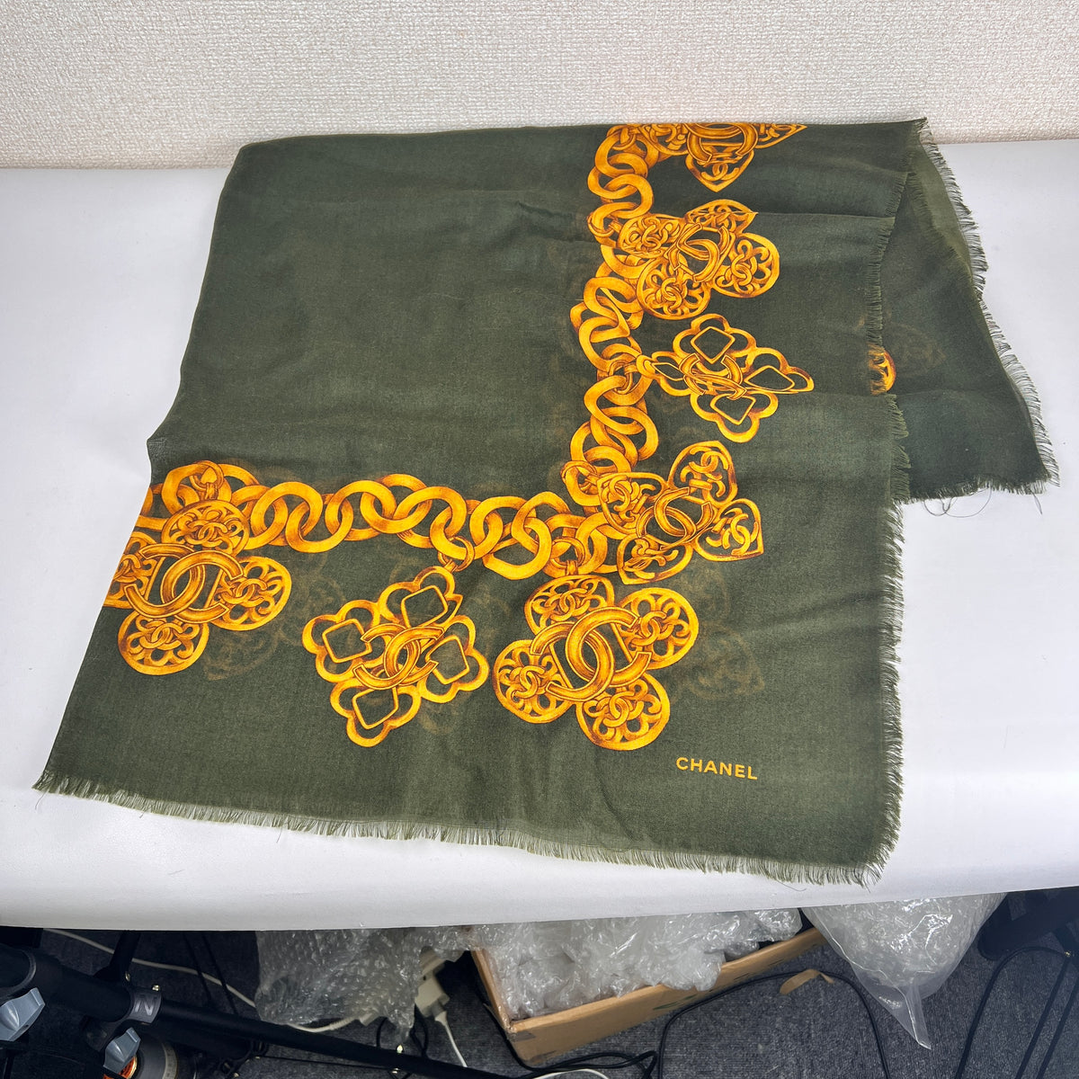 Chanel Gray Scarves A-19160