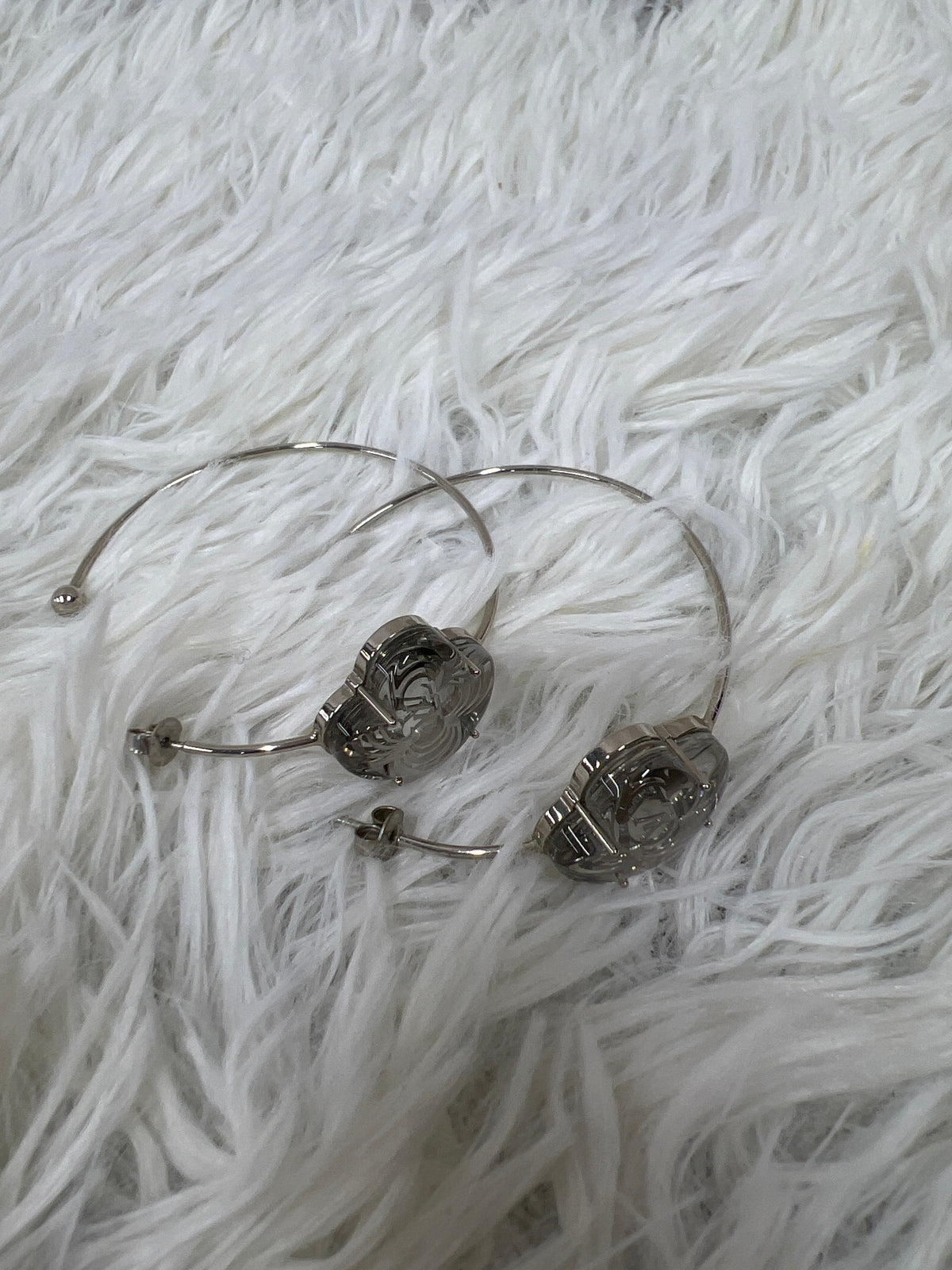 Louis Vuitton Silver Earrings A-19370