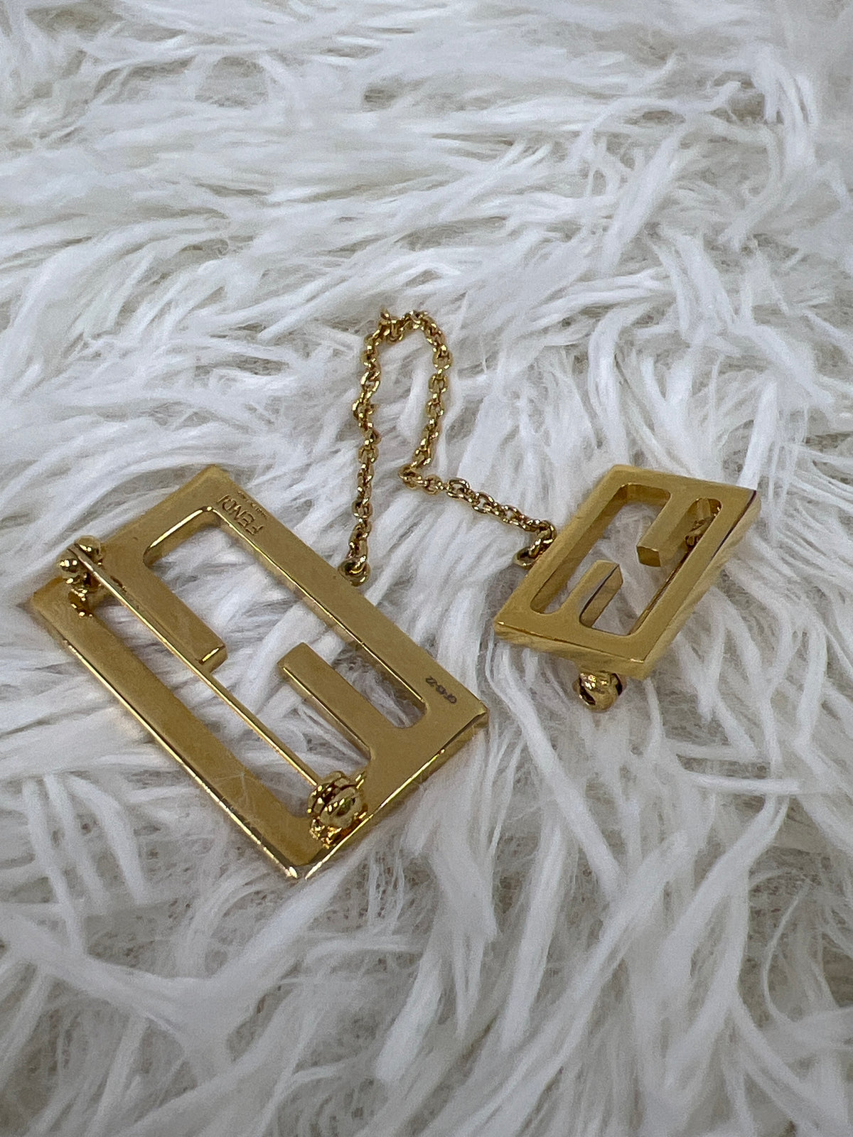 Fendi Gold Brooches A-19633