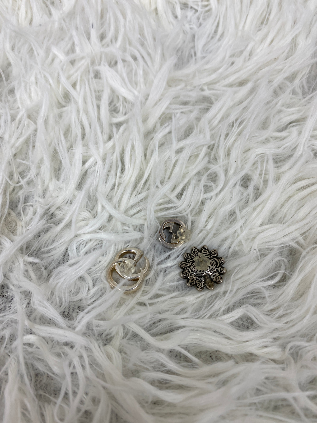 Gucci Silver Earrings A-19723
