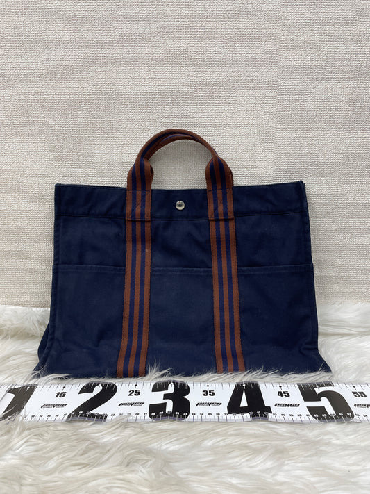 Hermes Navy Tote Bags A-20110
