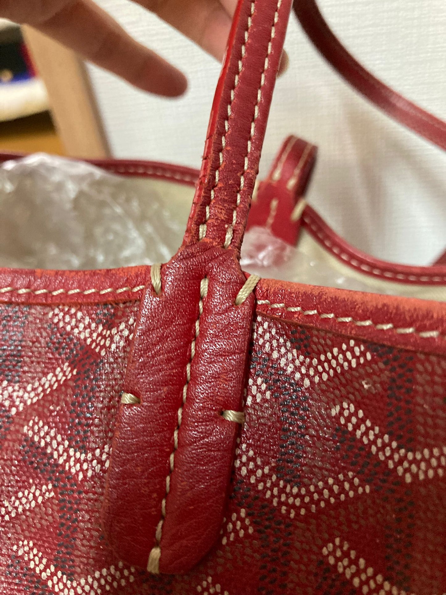 Goyard Red Tote Bags A-14599