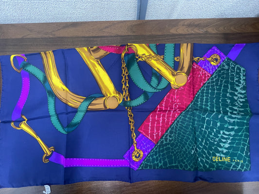Celine Navy Scarves A-15975