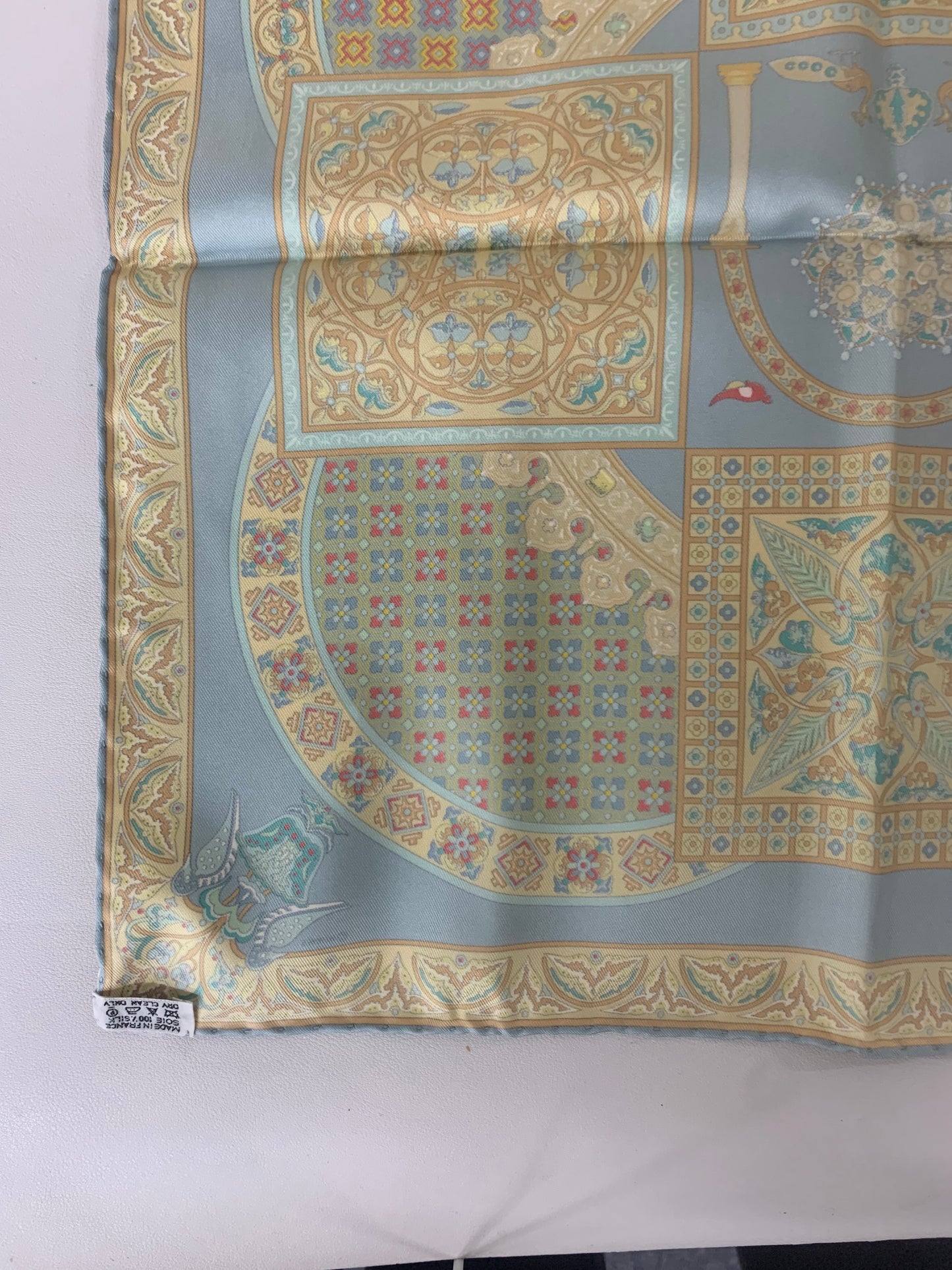 Hermes Blue Scarves A-17417
