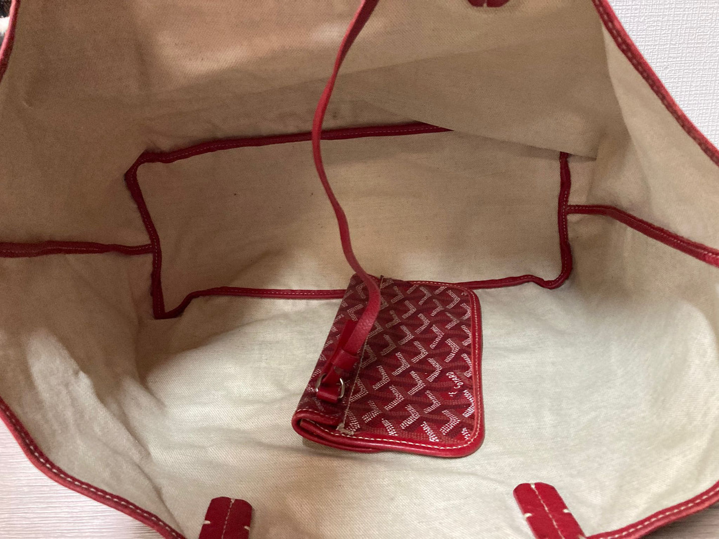 Goyard Red Tote Bags A-14599