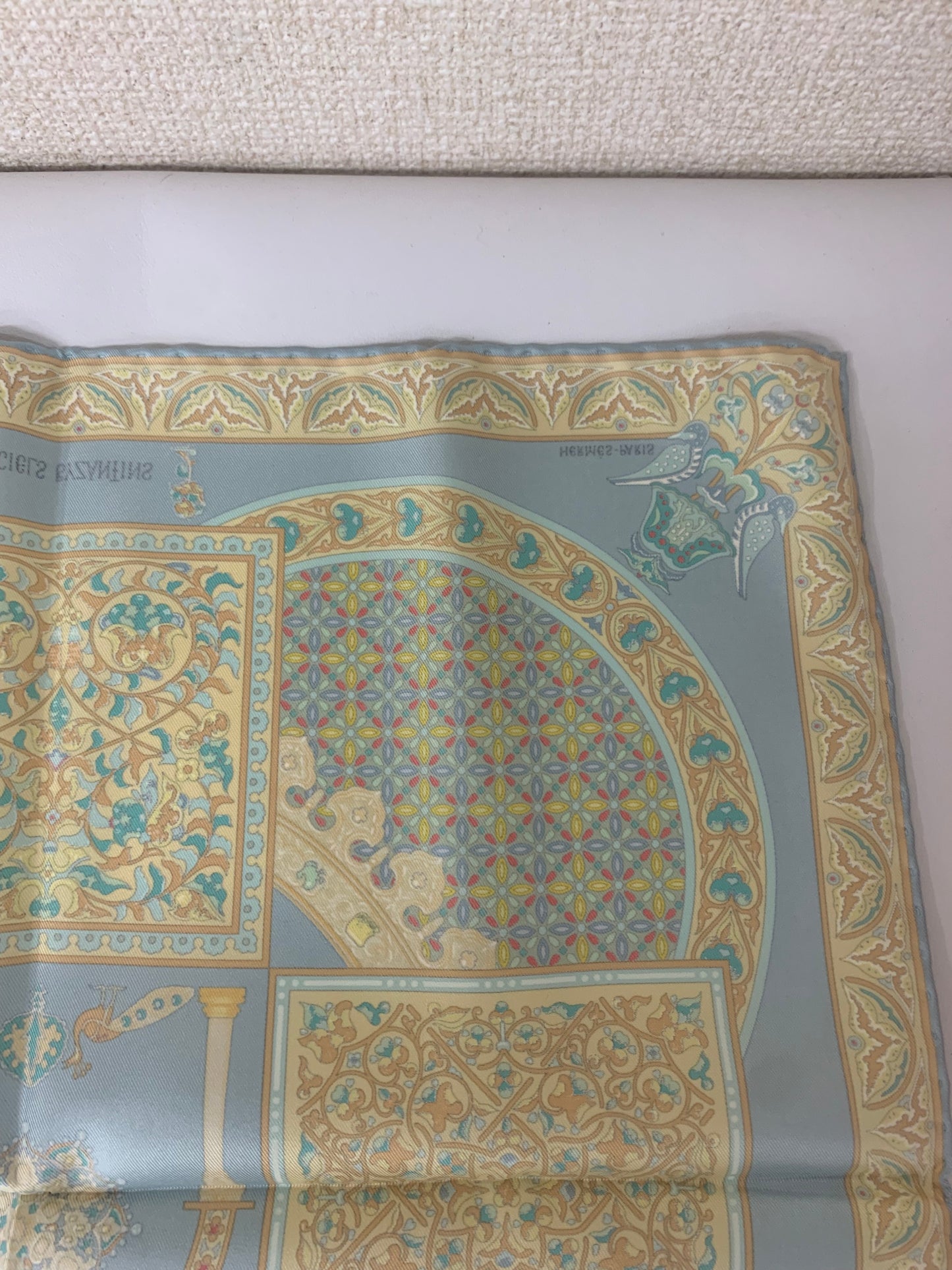 Hermes Blue Scarves A-17417