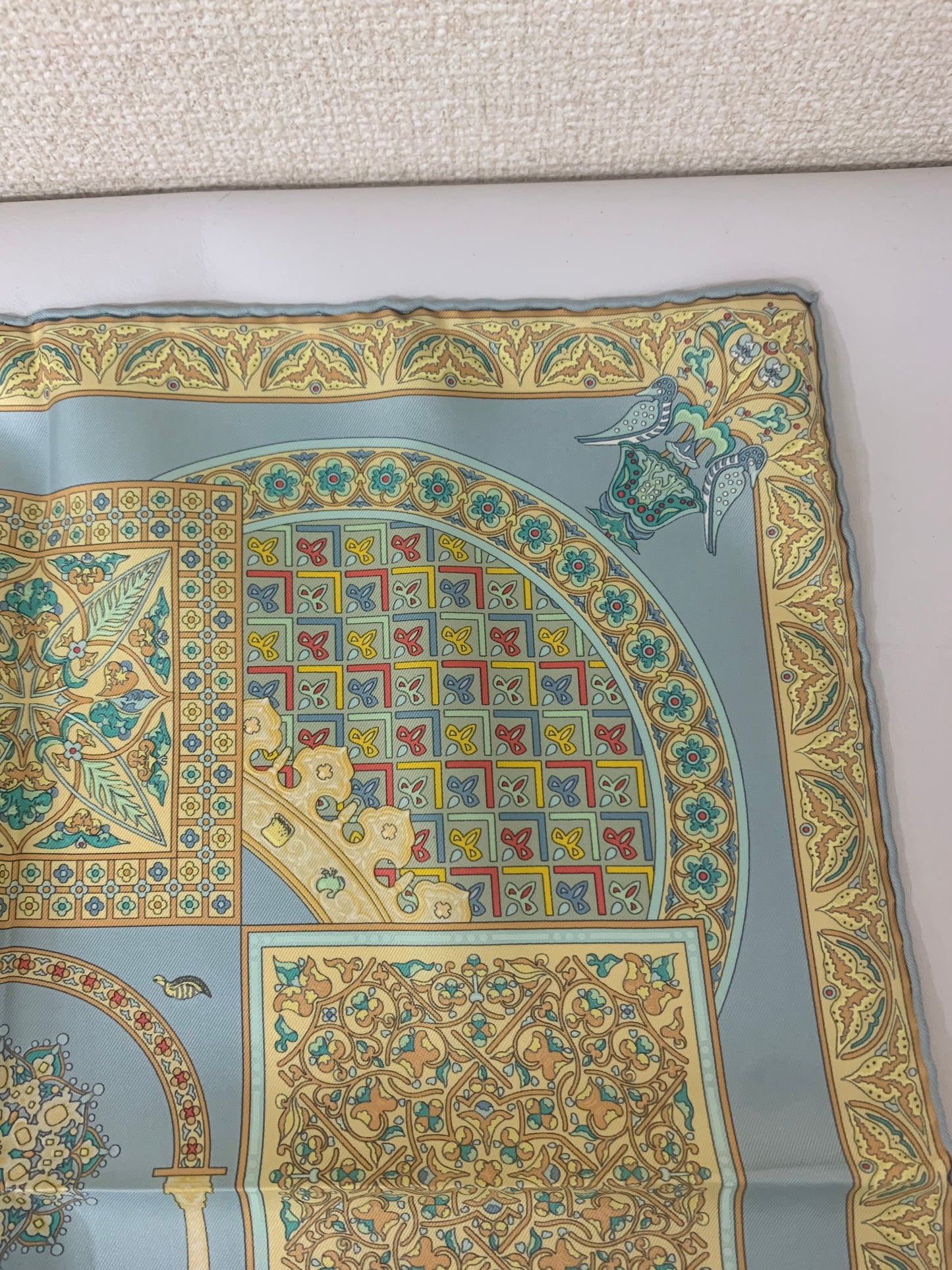 Hermes Blue Scarves A-17417
