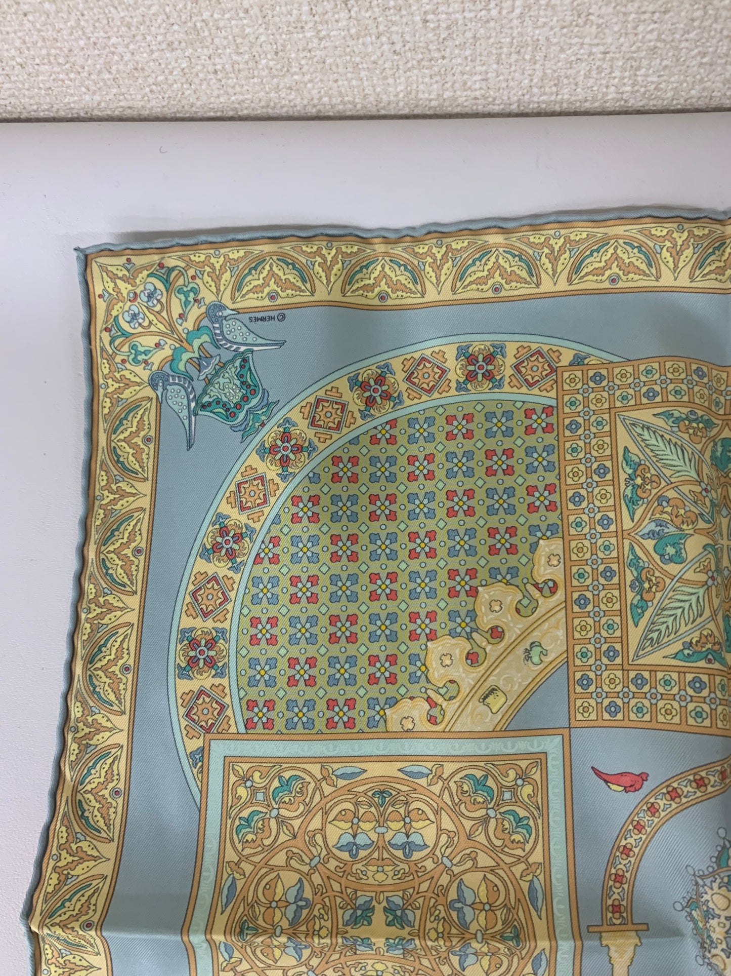 Hermes Blue Scarves A-17417