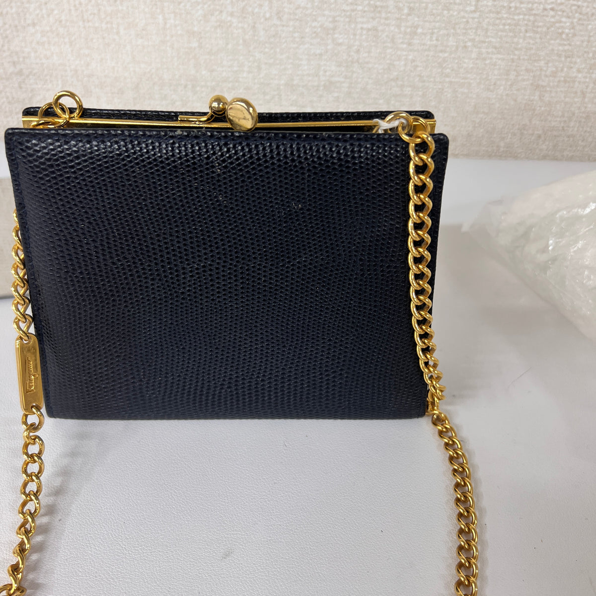 Ferragamo Navy Shoulder Bags A-16446
