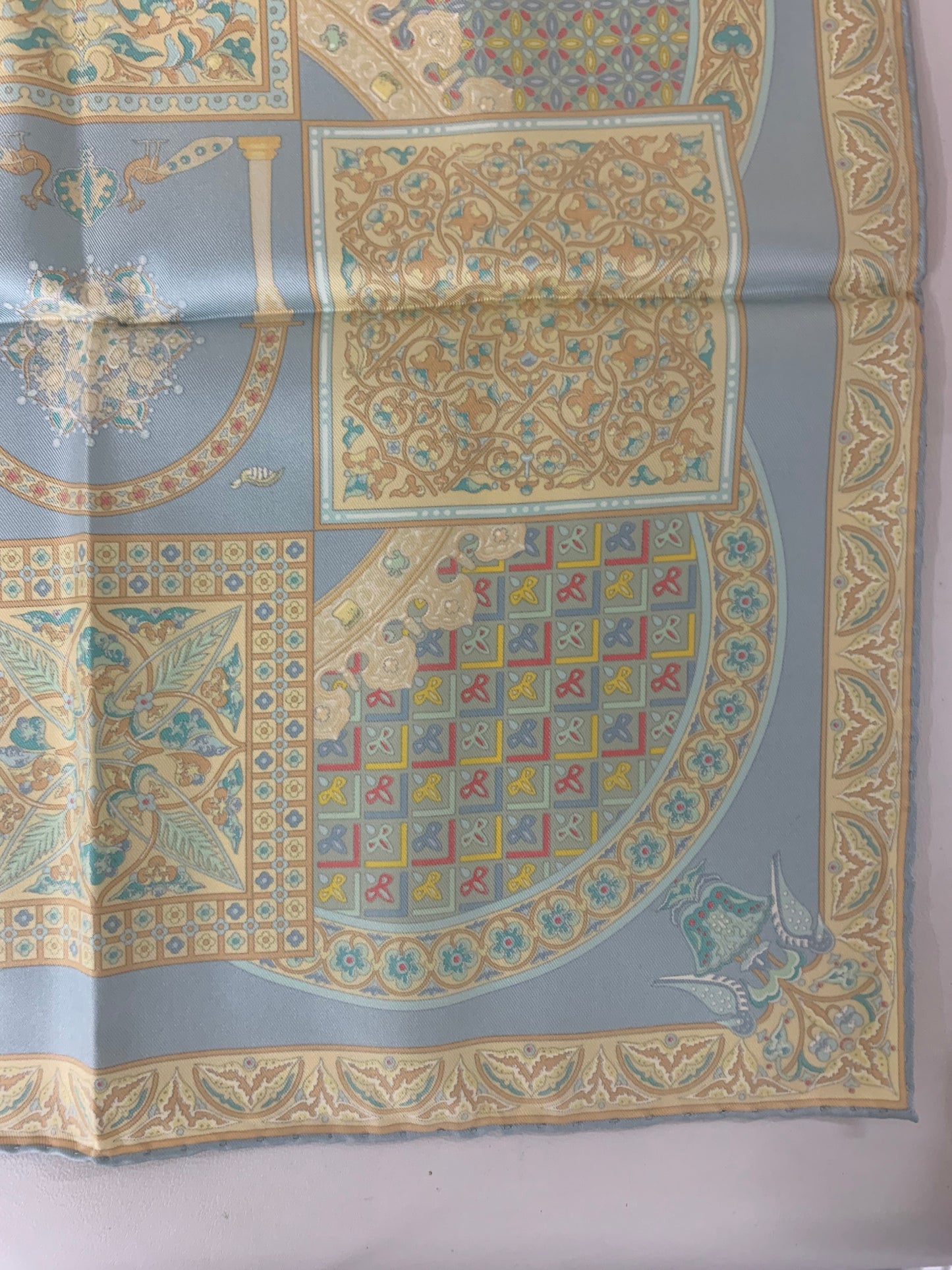 Hermes Blue Scarves A-17417