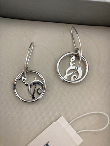 Dior Silver Earrings A-14332