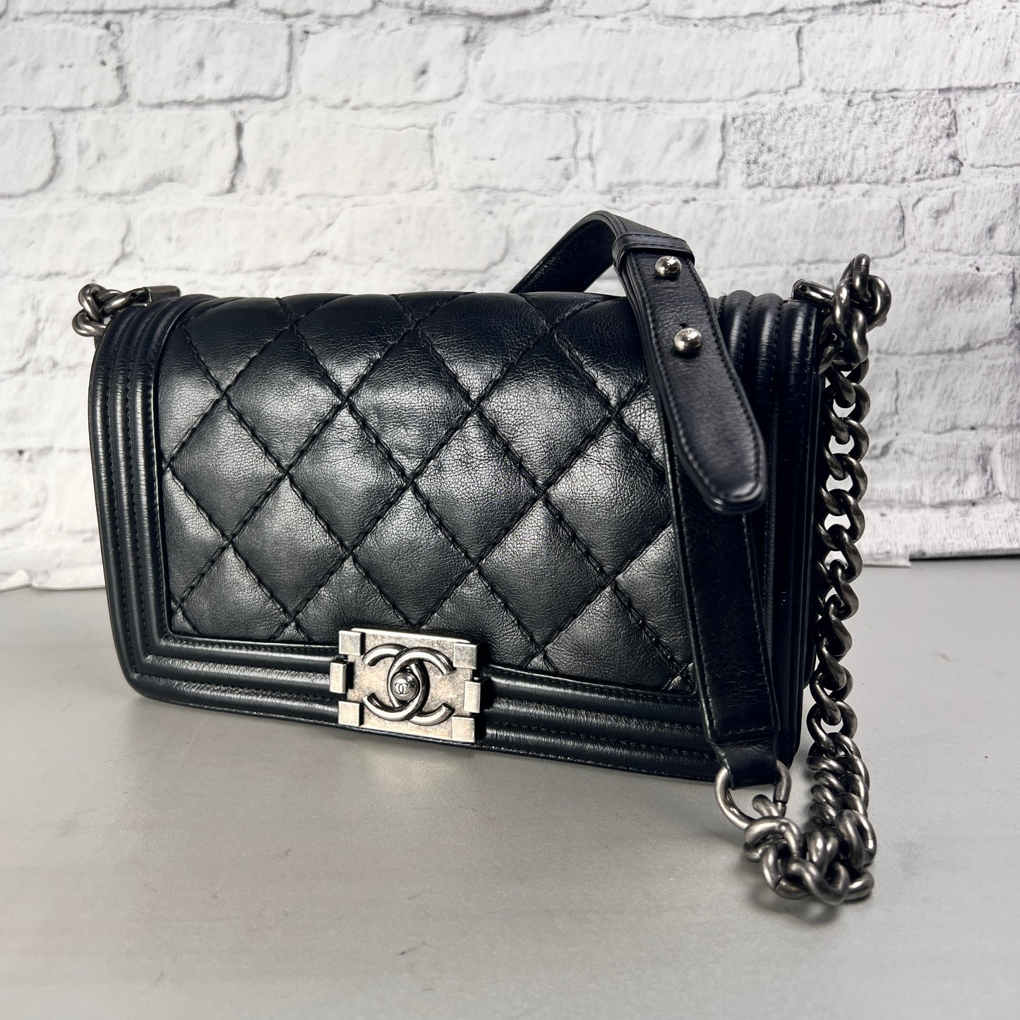 Chanel Black Handle Bags A-14416