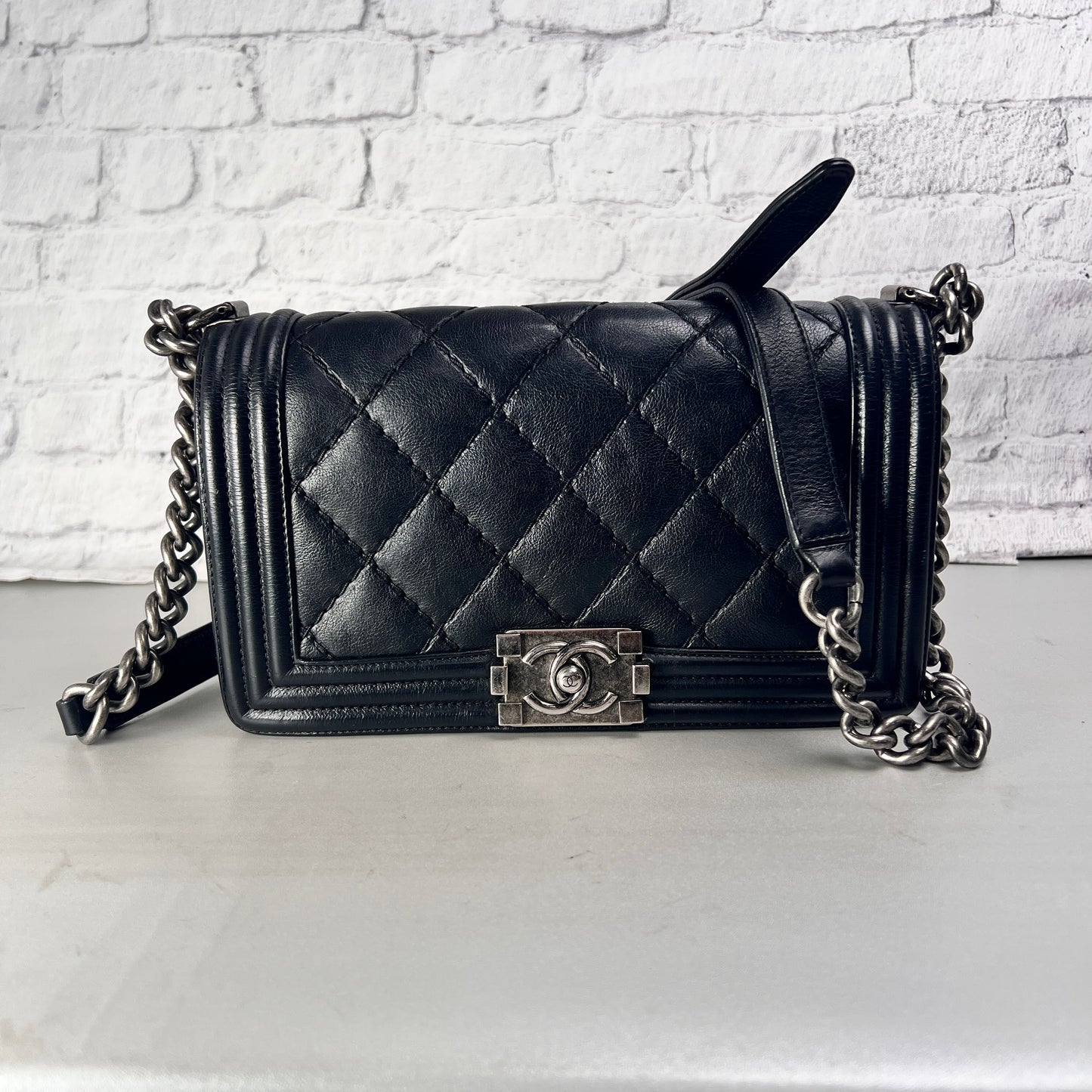 Chanel Black Handle Bags A-14416