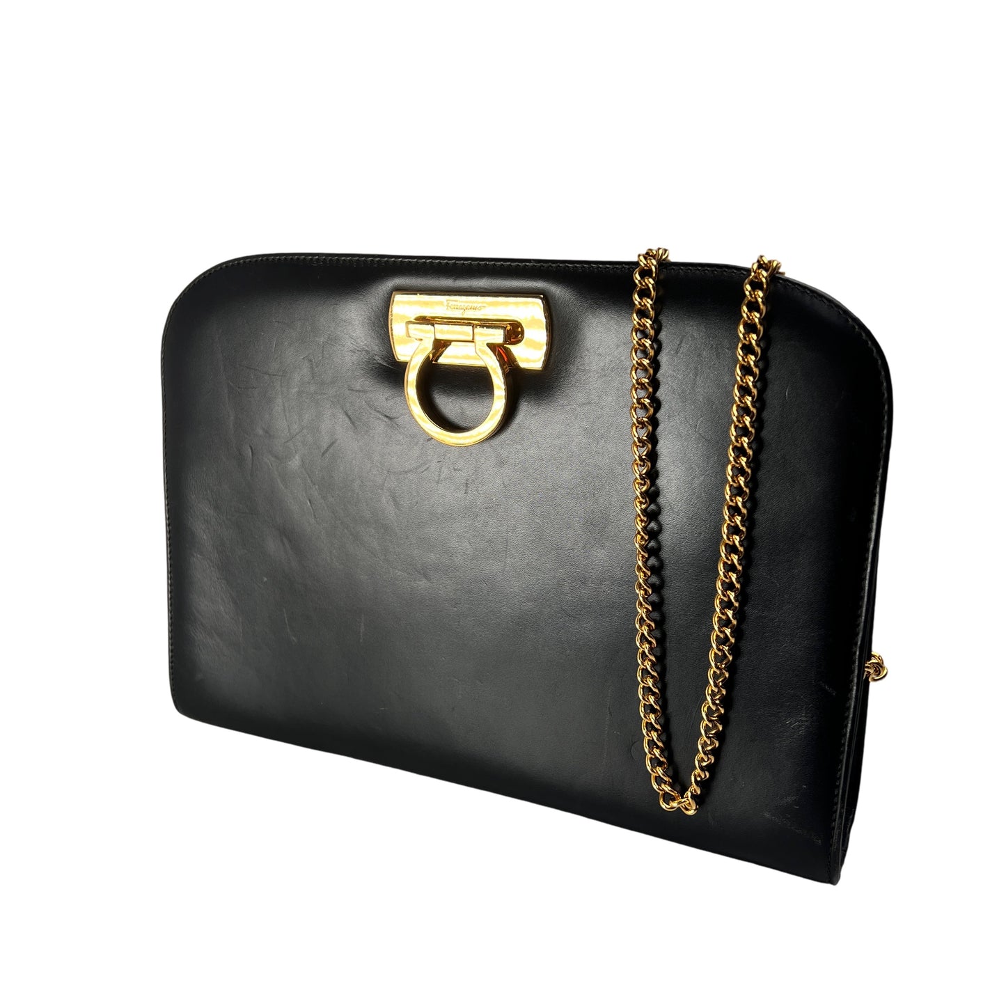 Ferragamo Black Shoulder Bags A-14419