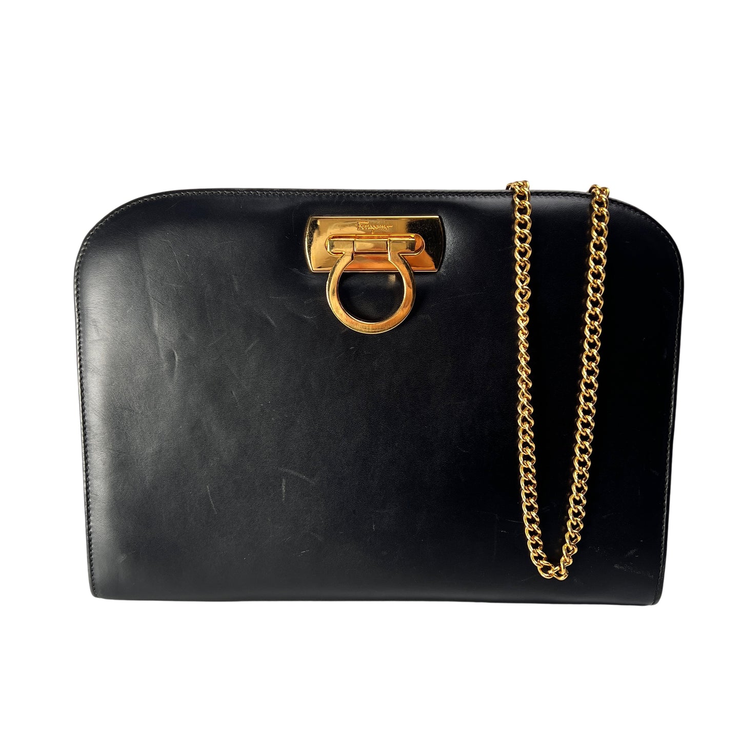 Ferragamo Black Shoulder Bags A-14419