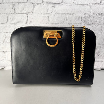 Ferragamo Black Shoulder Bags A-14419
