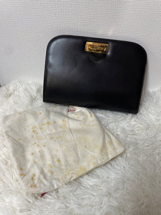 Ferragamo Black Handle Bags A-14443
