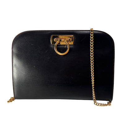 Ferragamo Black Handle Bags A-14443