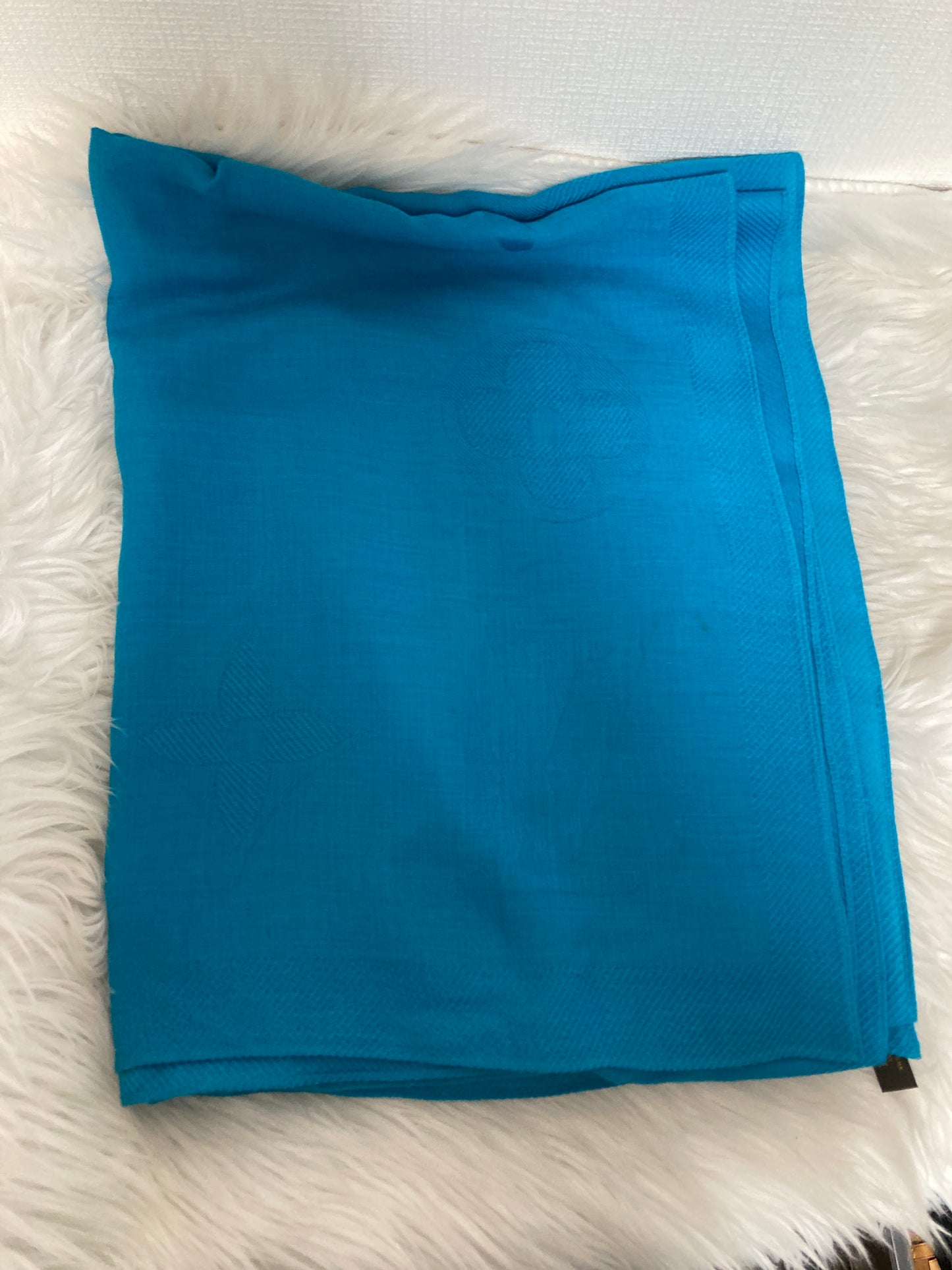 Louis Vuitton Blue Scarves A-14460