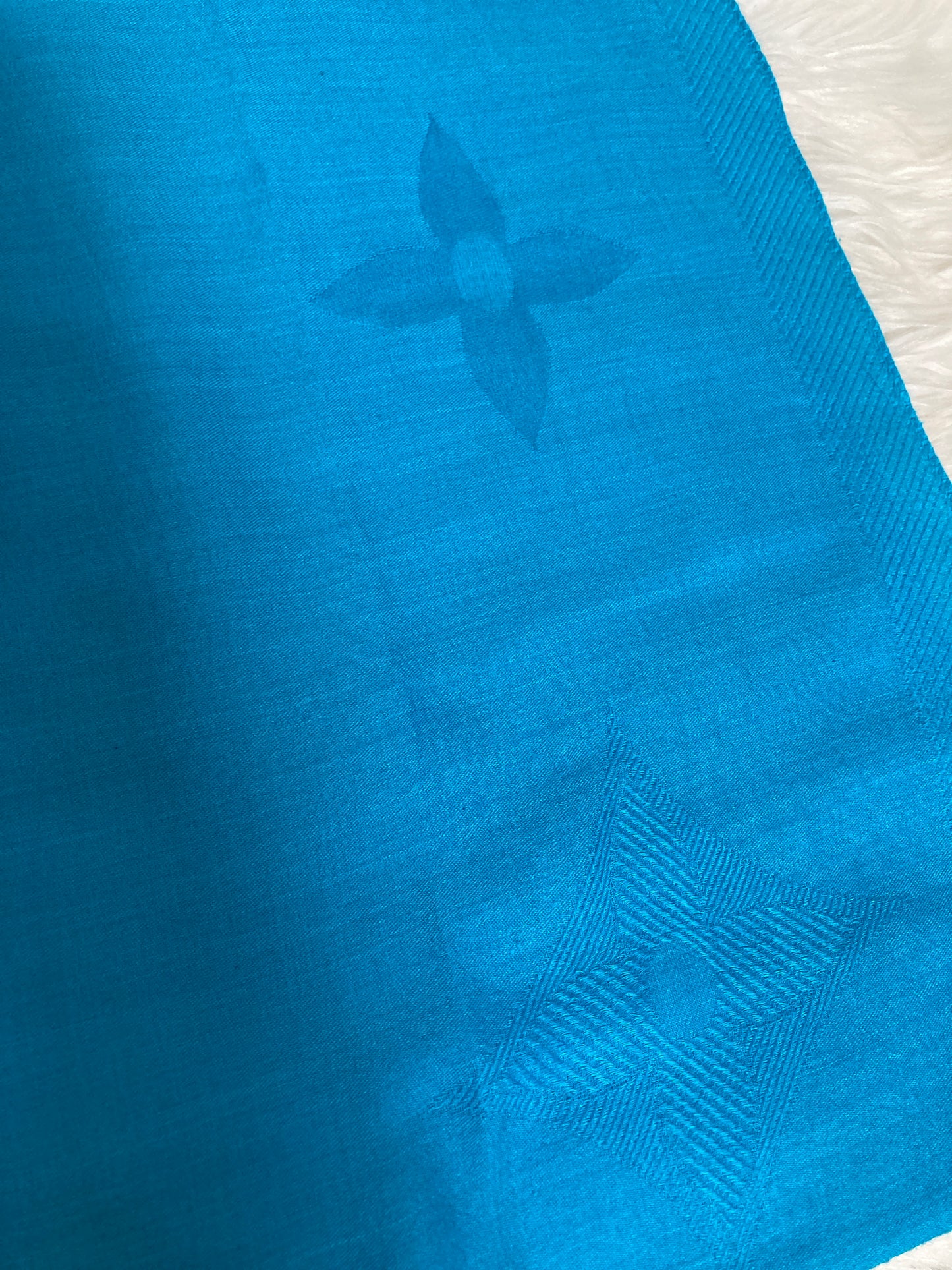 Louis Vuitton Blue Scarves A-14460