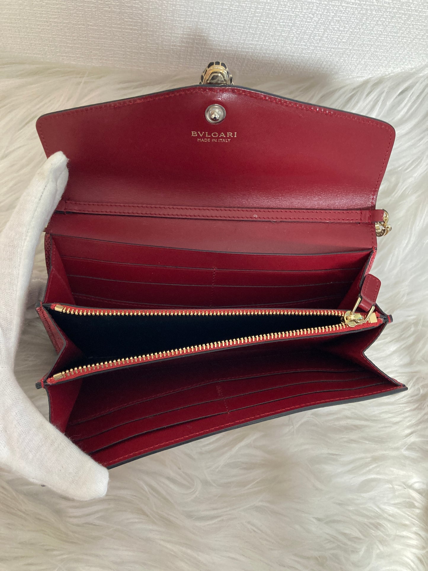 Bvlgari Red Wallets A-14570