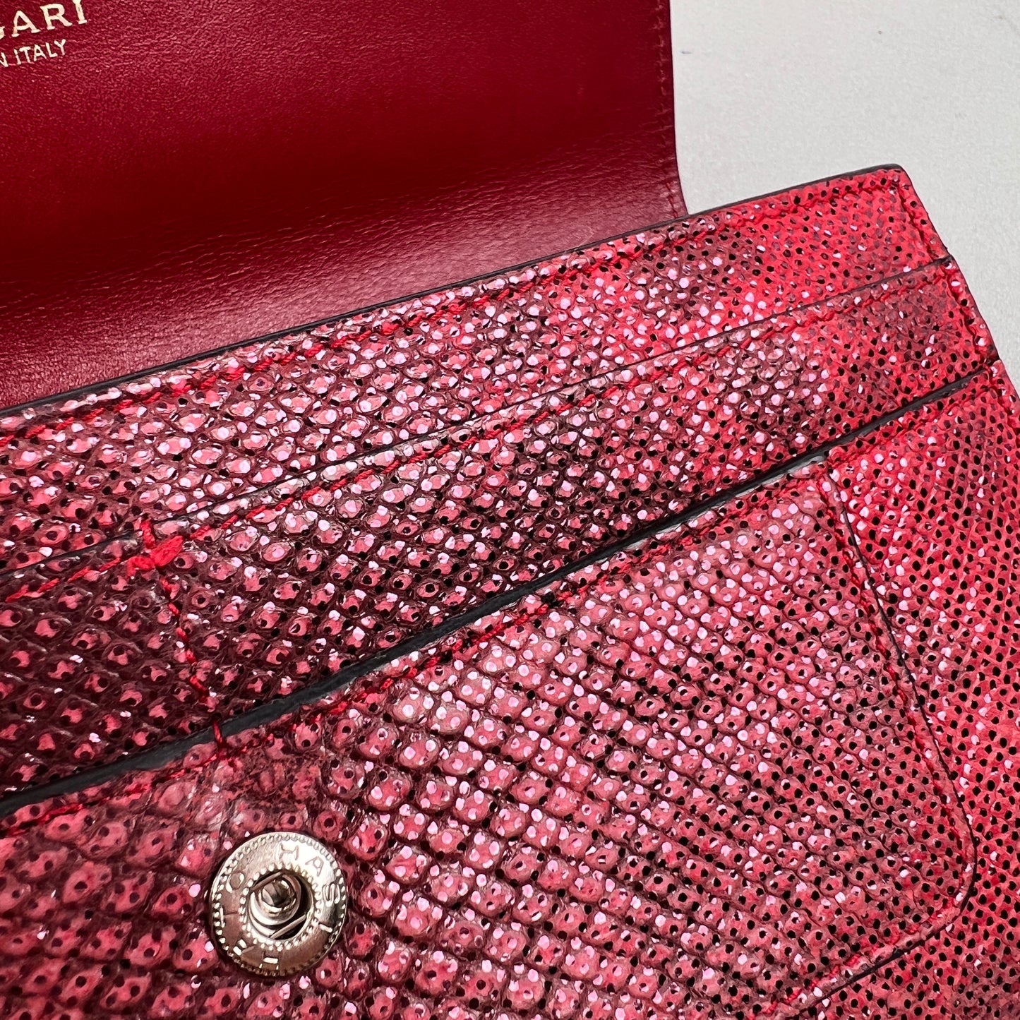 Bvlgari Red Wallets A-14570