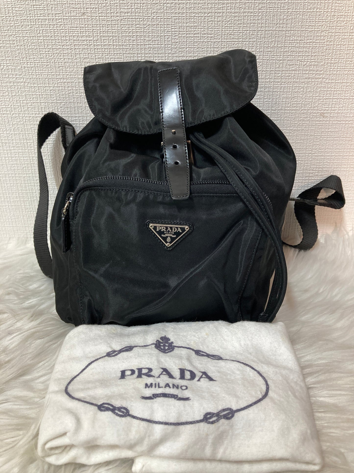 Prada Black Backpacks A-14611