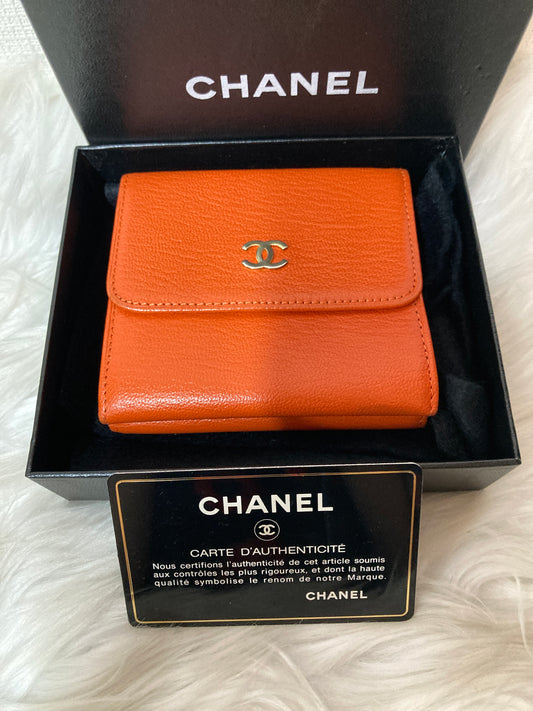 Chanel Orange Wallets A-14656