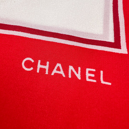 Chanel Red Scarves A-14670