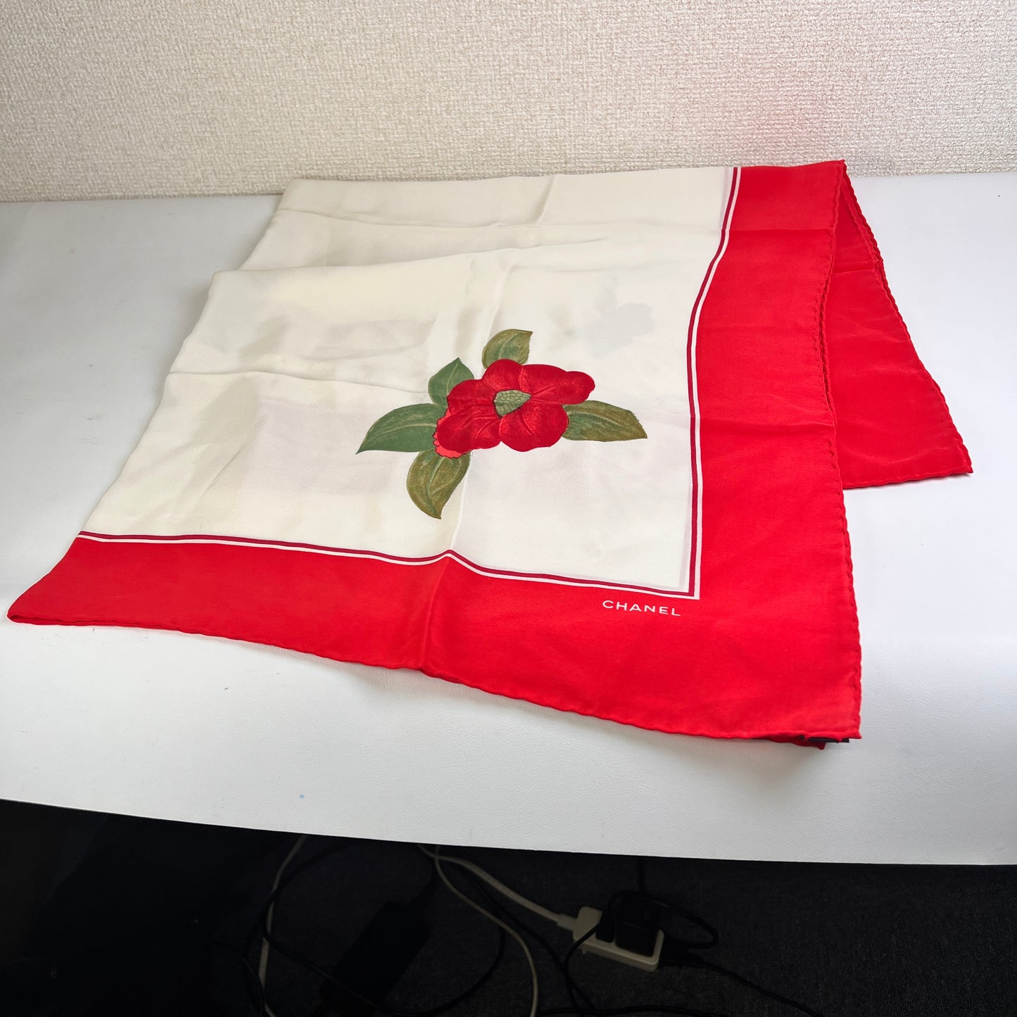 Chanel Red Scarves A-14670