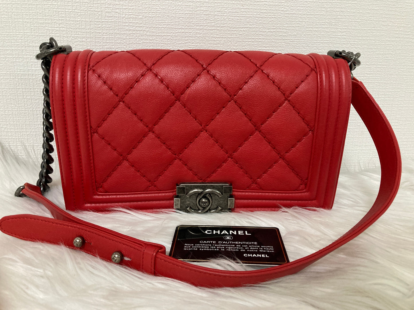 Chanel Red Handle Bags A-14675