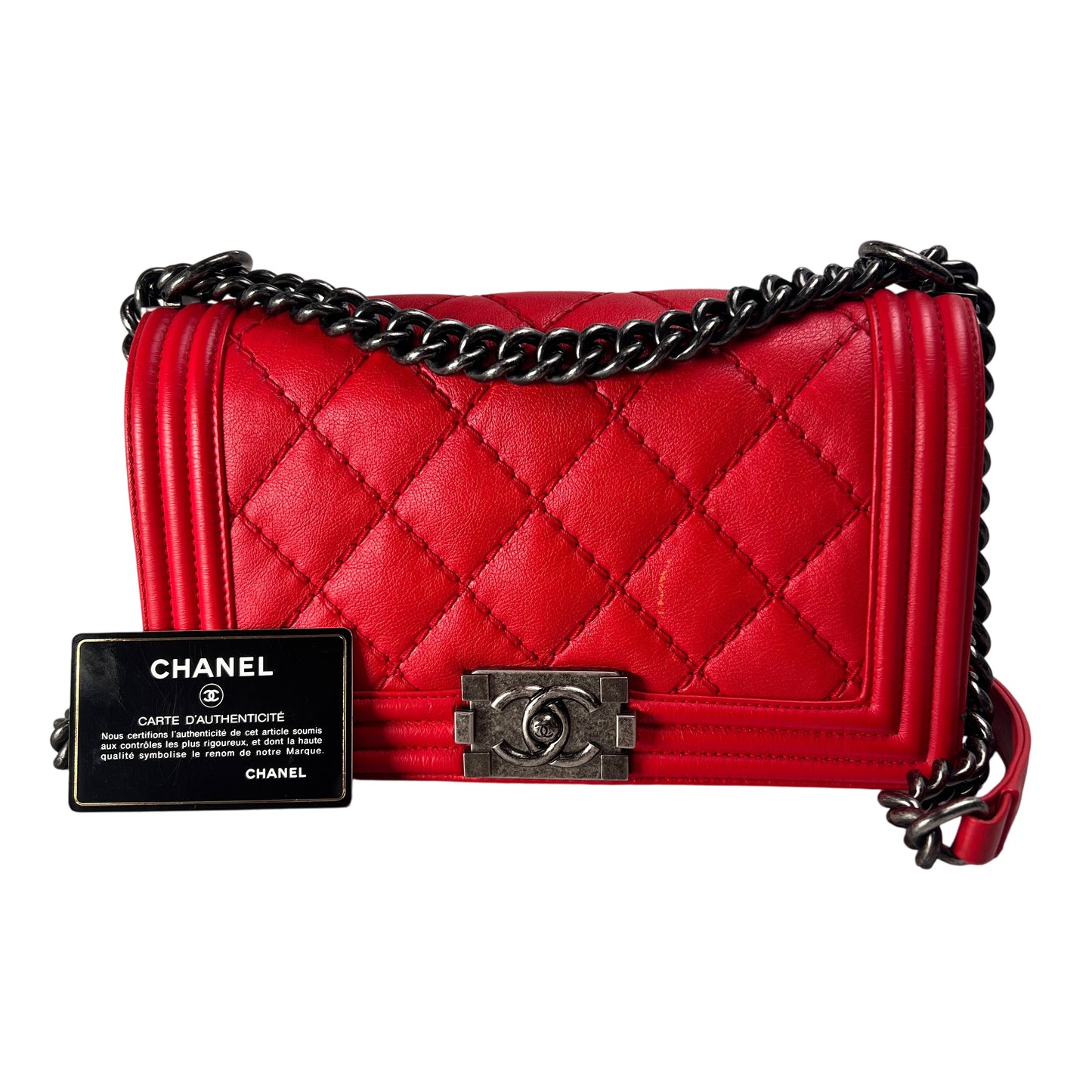 Chanel Red Handle Bags A-14675