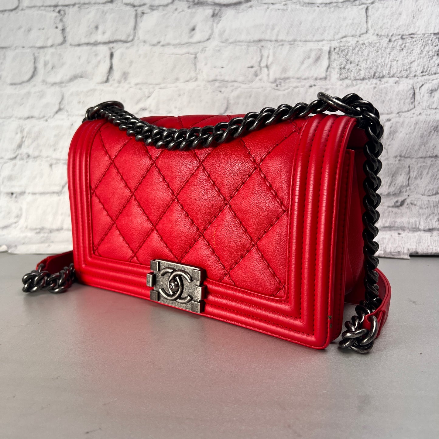 Chanel Red Handle Bags A-14675
