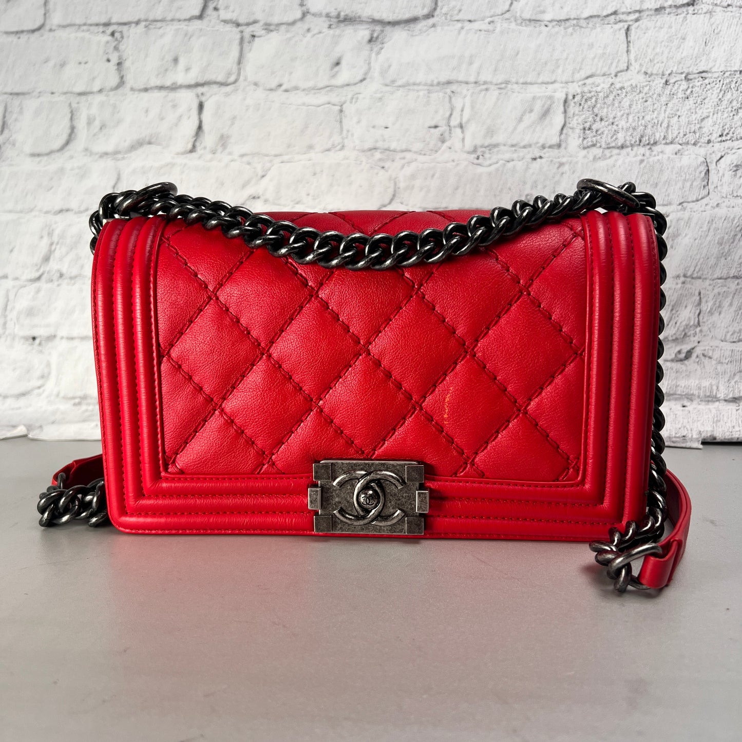 Chanel Red Handle Bags A-14675