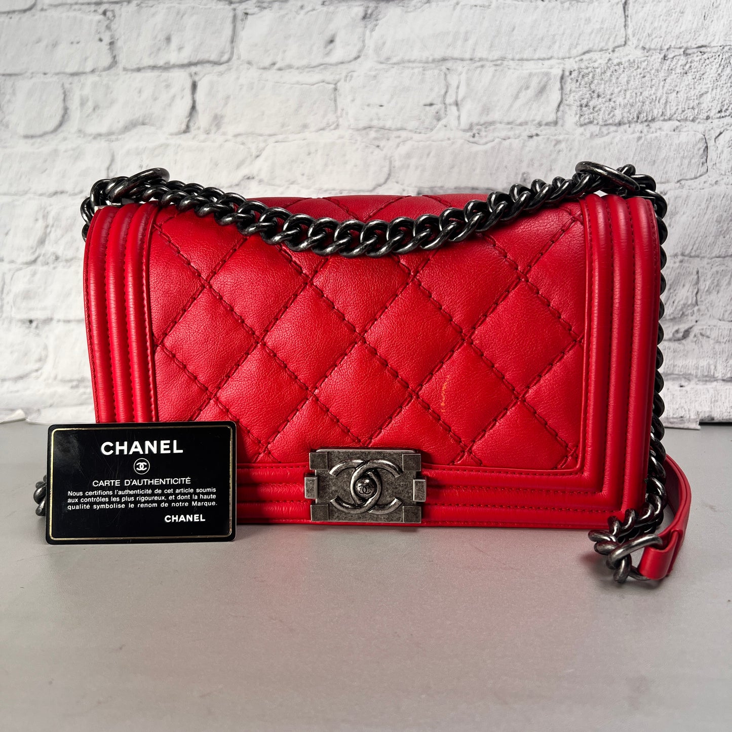 Chanel Red Handle Bags A-14675