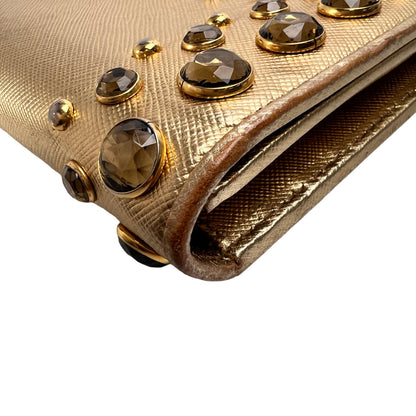 Prada Gold Wallets A-15005