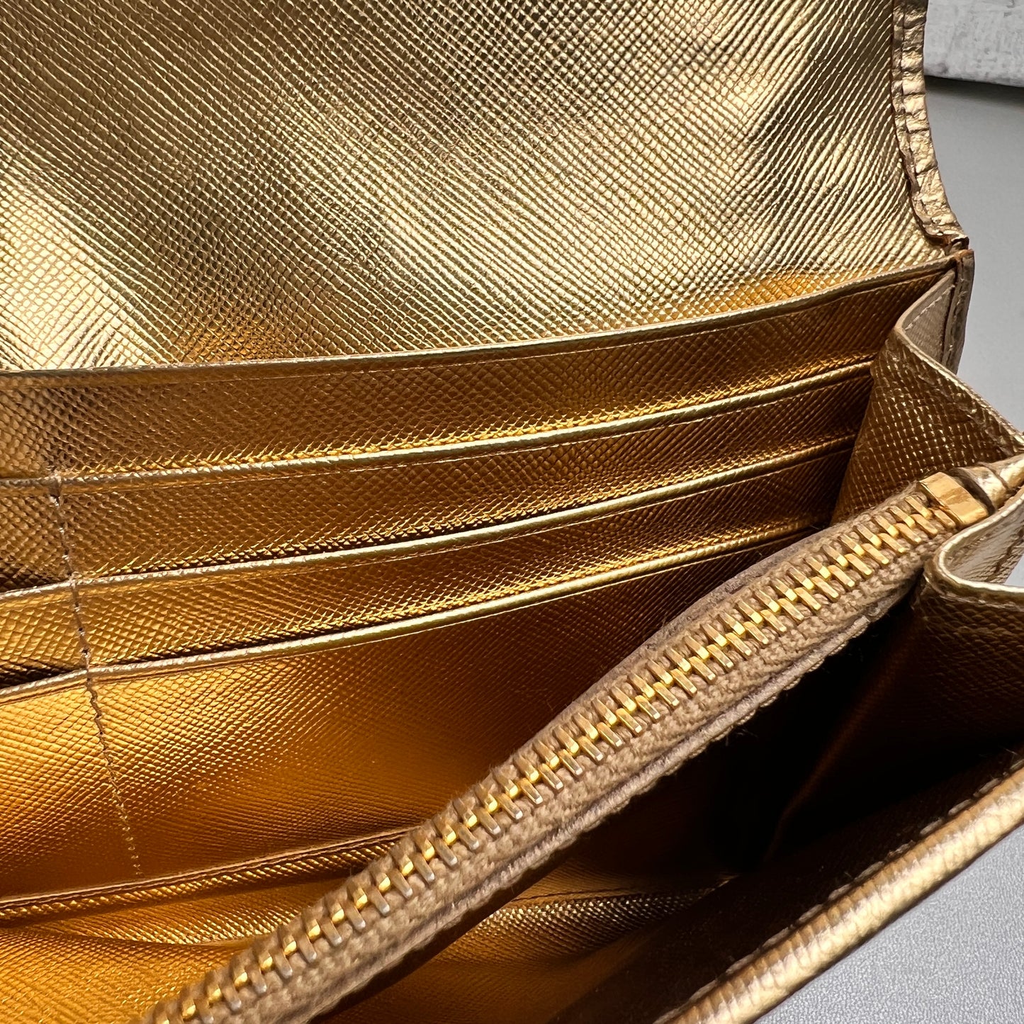Prada Gold Wallets A-15005