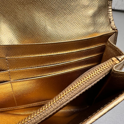 Prada Gold Wallets A-15005