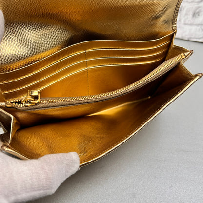 Prada Gold Wallets A-15005