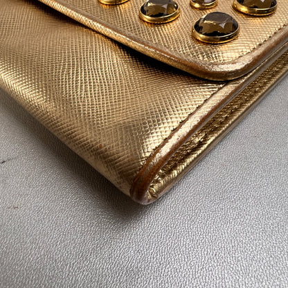 Prada Gold Wallets A-15005