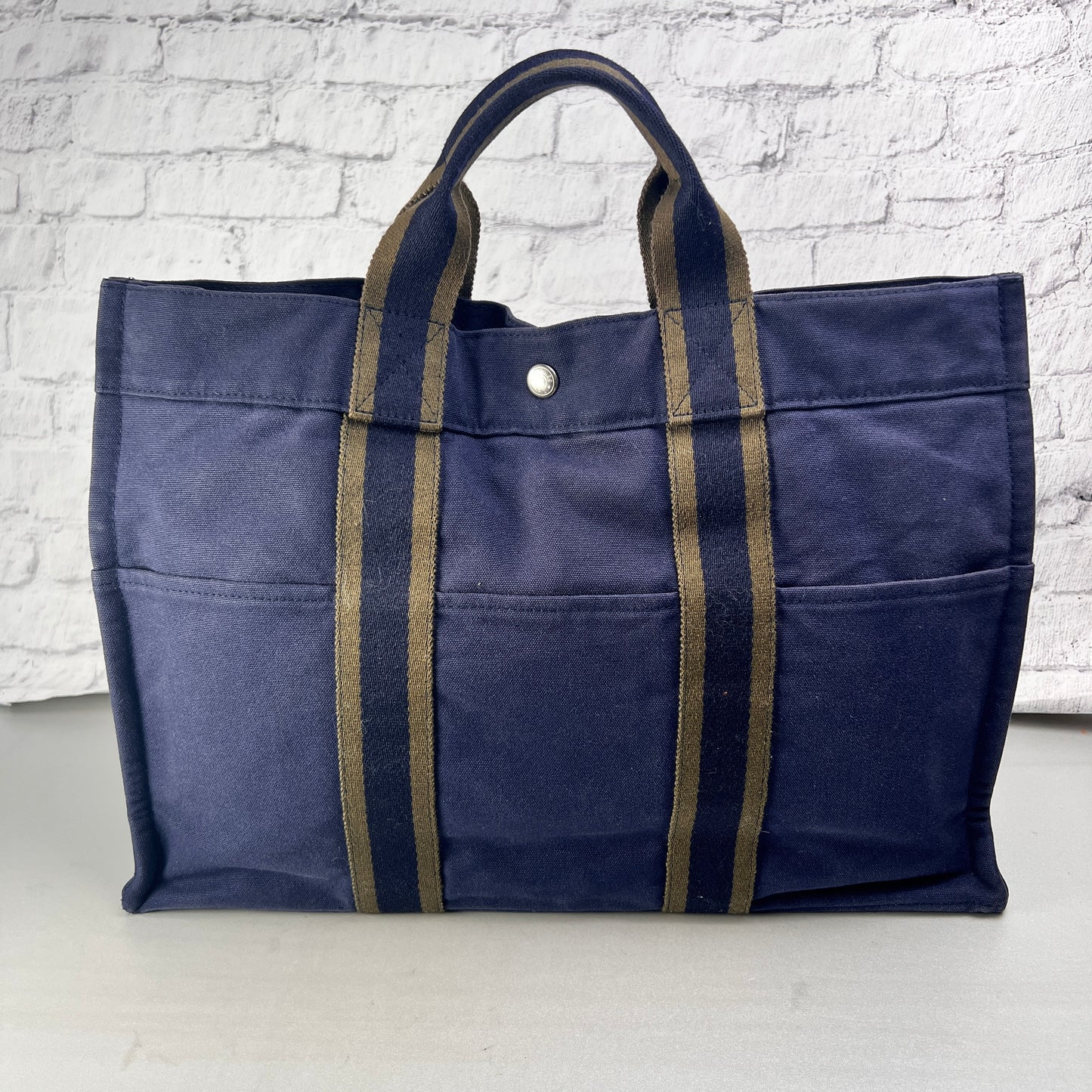 Hermes Blue Tote Bags A-15037
