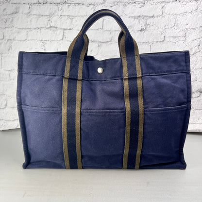 Hermes Blue Tote Bags A-15037