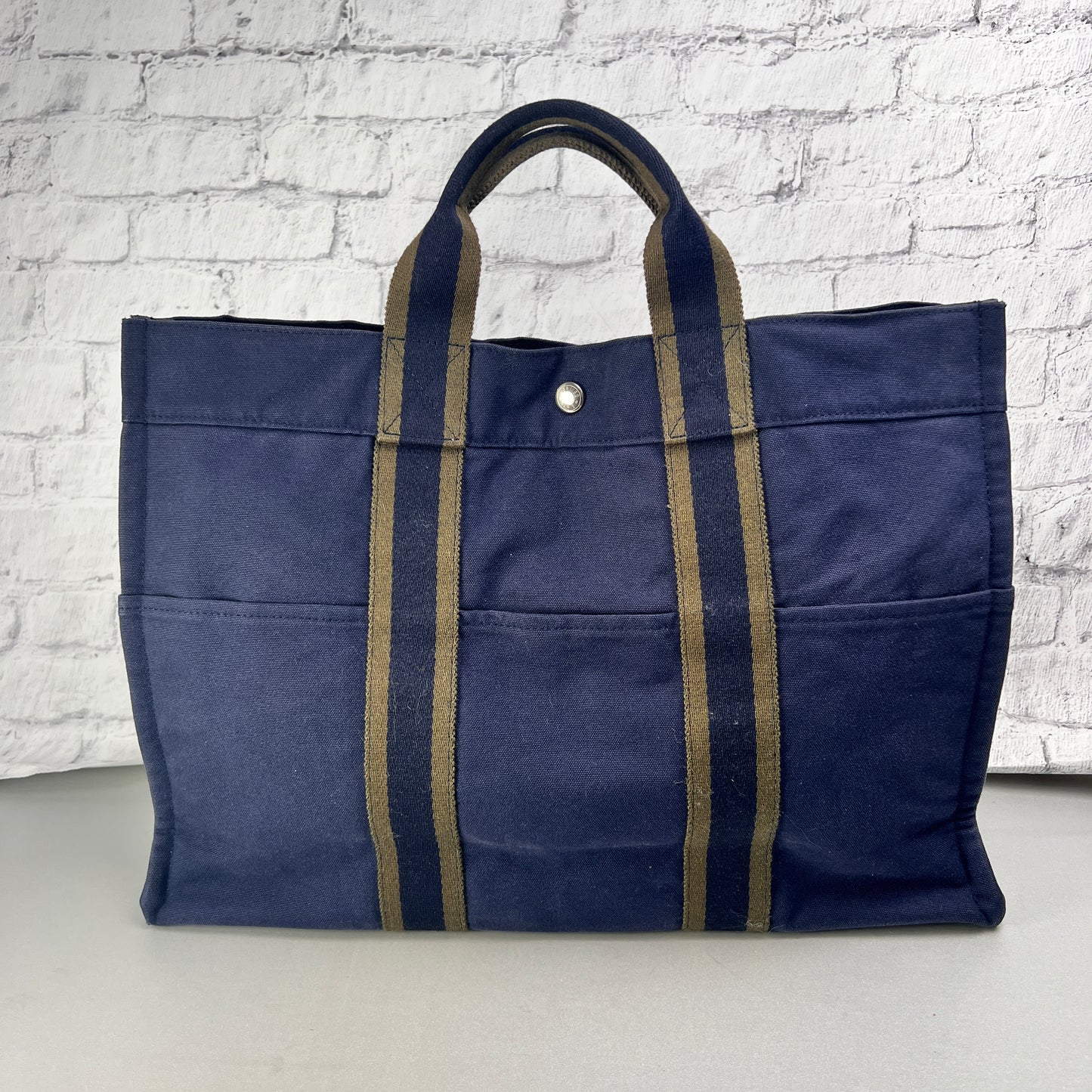 Hermes Blue Tote Bags A-15037