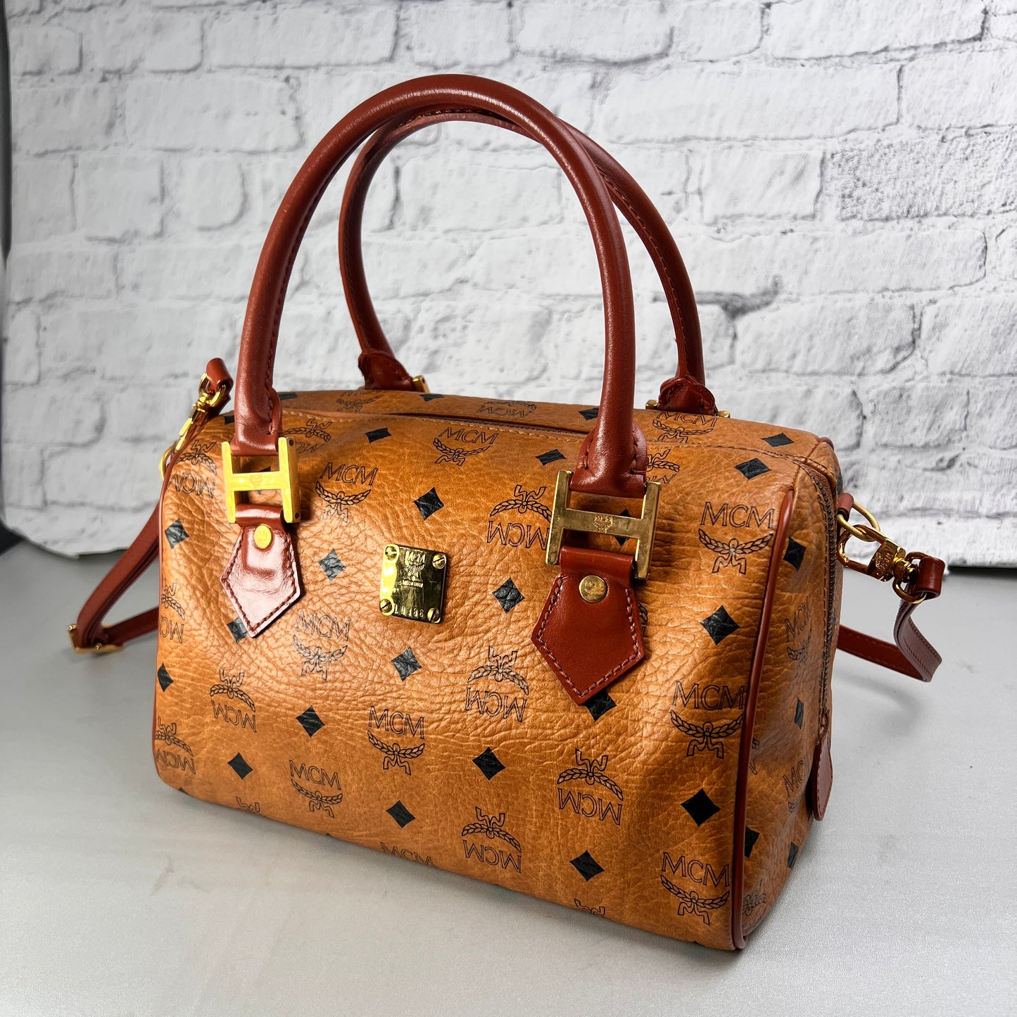 MCM Brown Handle Bags A-15046