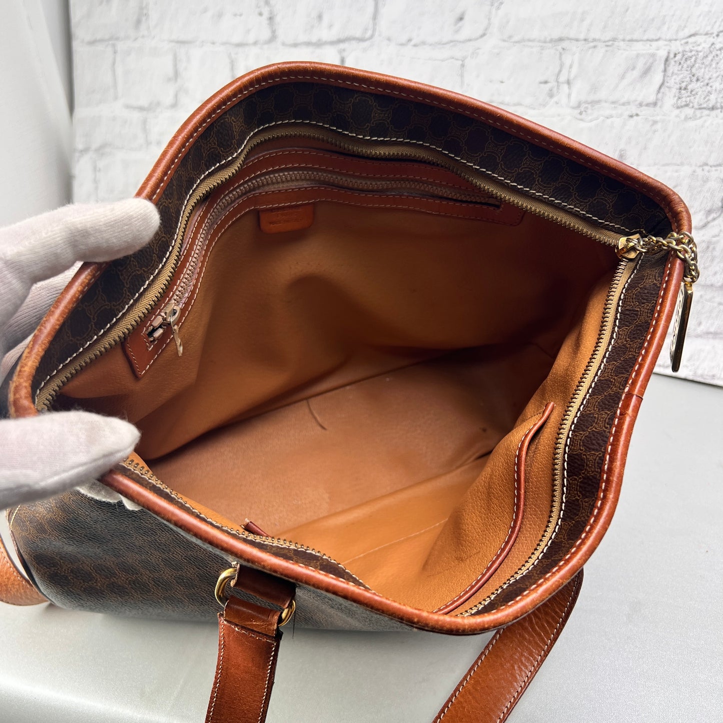 Celine Brown Tote Bags A-15064